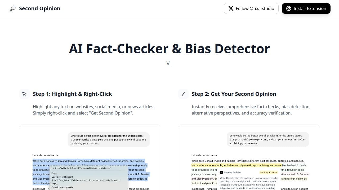 Second Opinion - Product screenshot