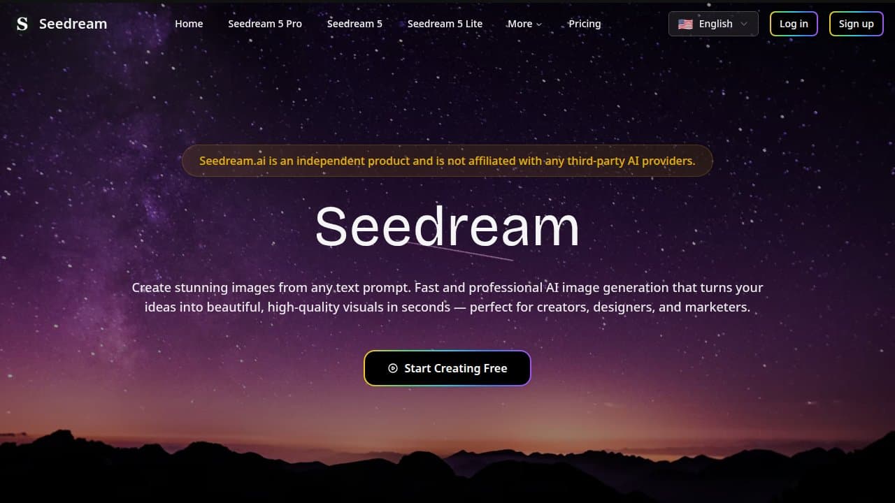 Seedream - Product screenshot