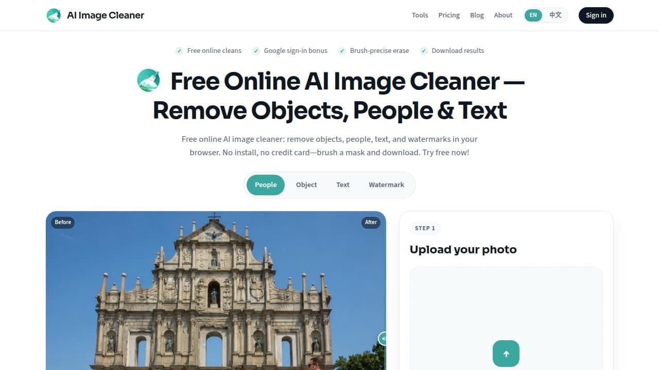 AI Image Cleaner - Product screenshot