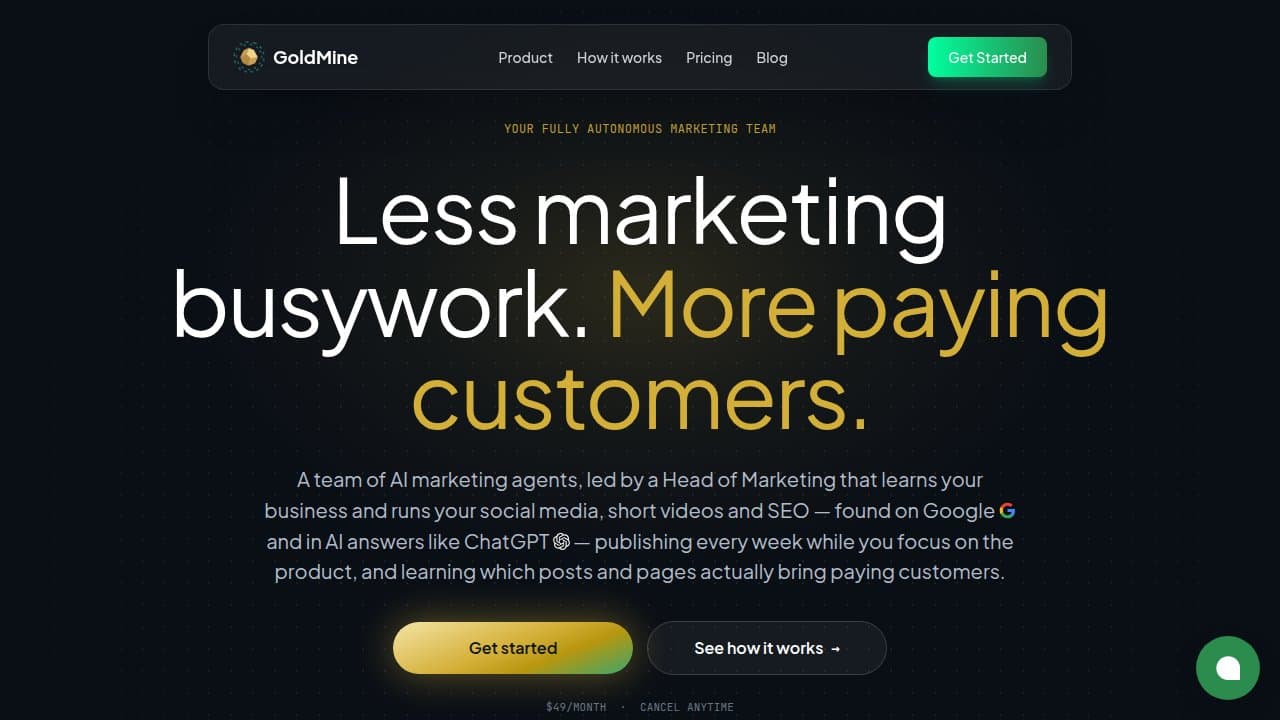 GoldMine - Product screenshot