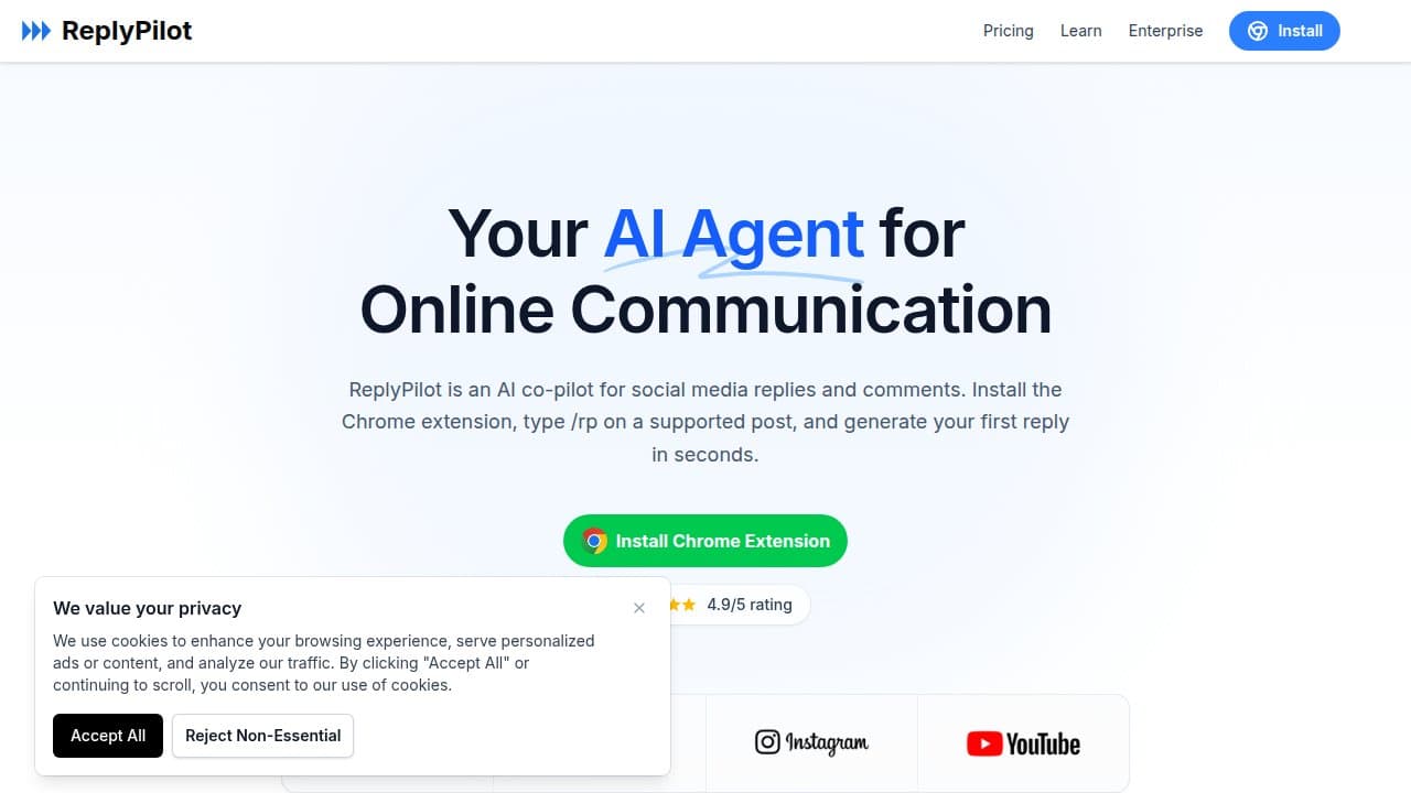 ReplyPilot - Product screenshot