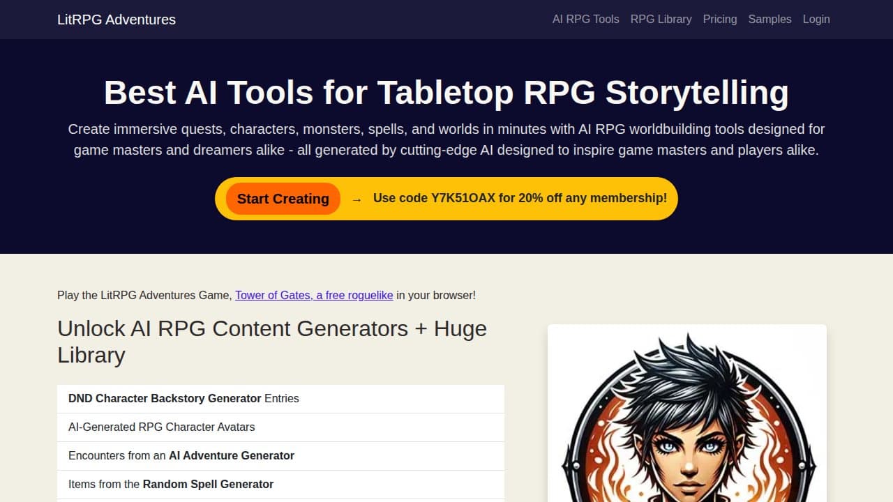 LitRPG Adventures - Product screenshot