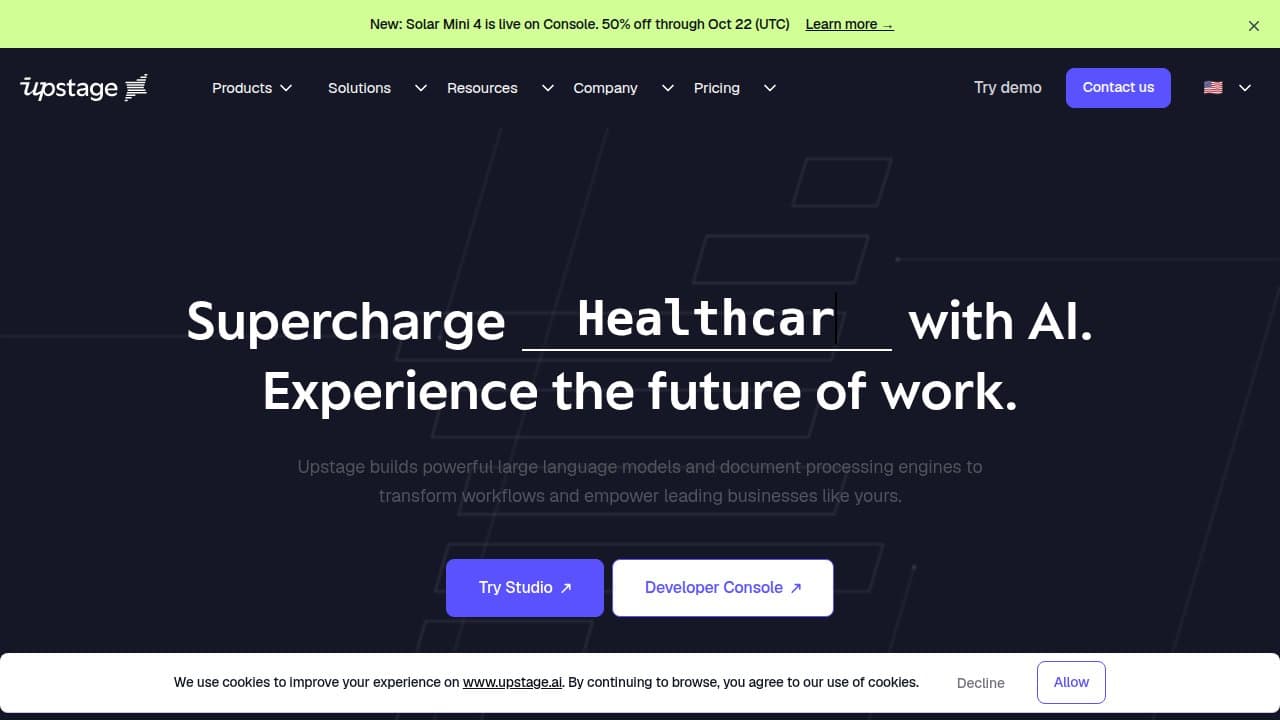 Upstage AI - Product screenshot
