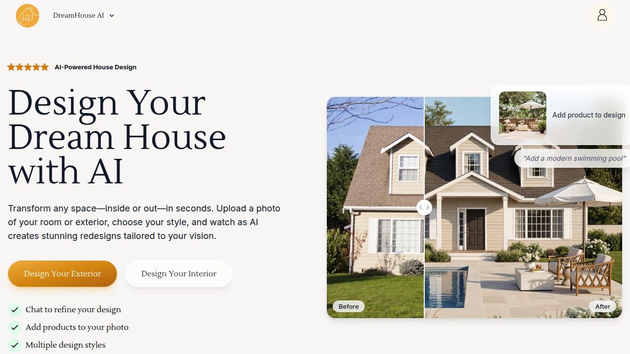 DreamHouse AI - Product screenshot