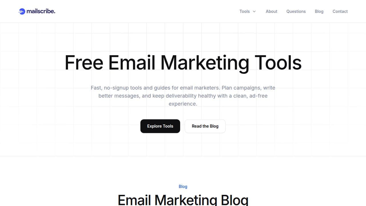Mailscribe - Product screenshot