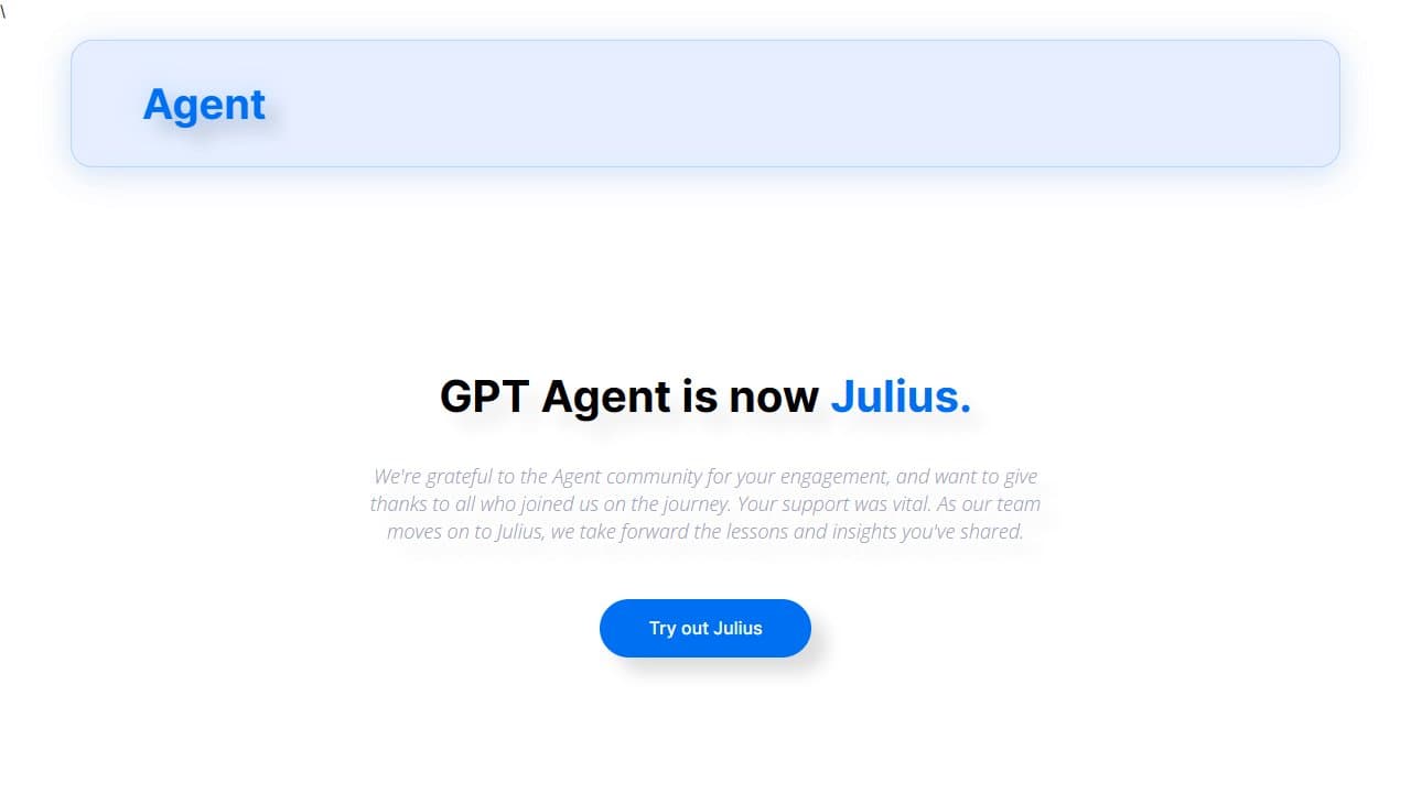 Julius - Product screenshot