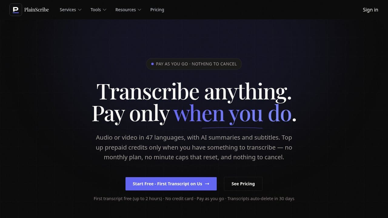 PlainScribe - Product screenshot