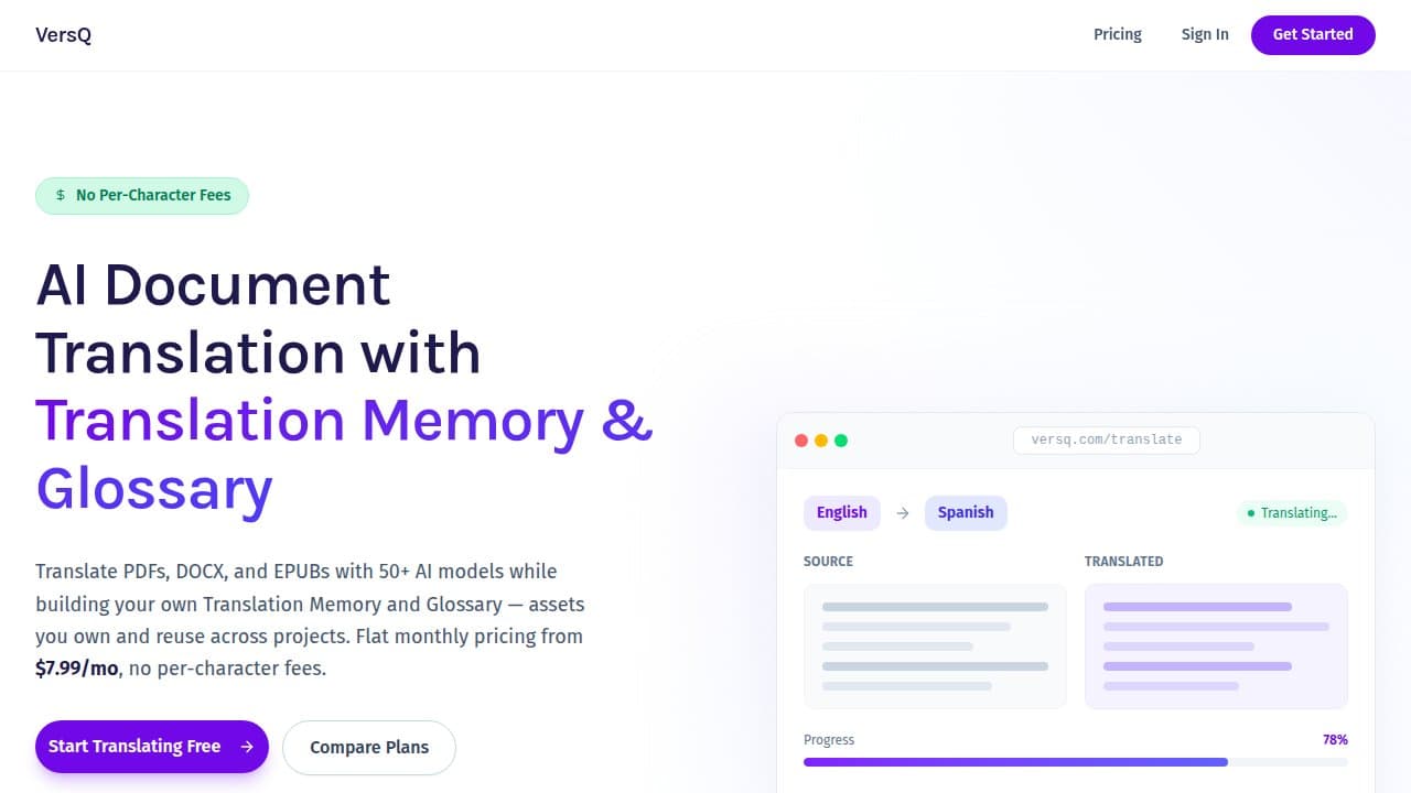 VersQ - Product screenshot