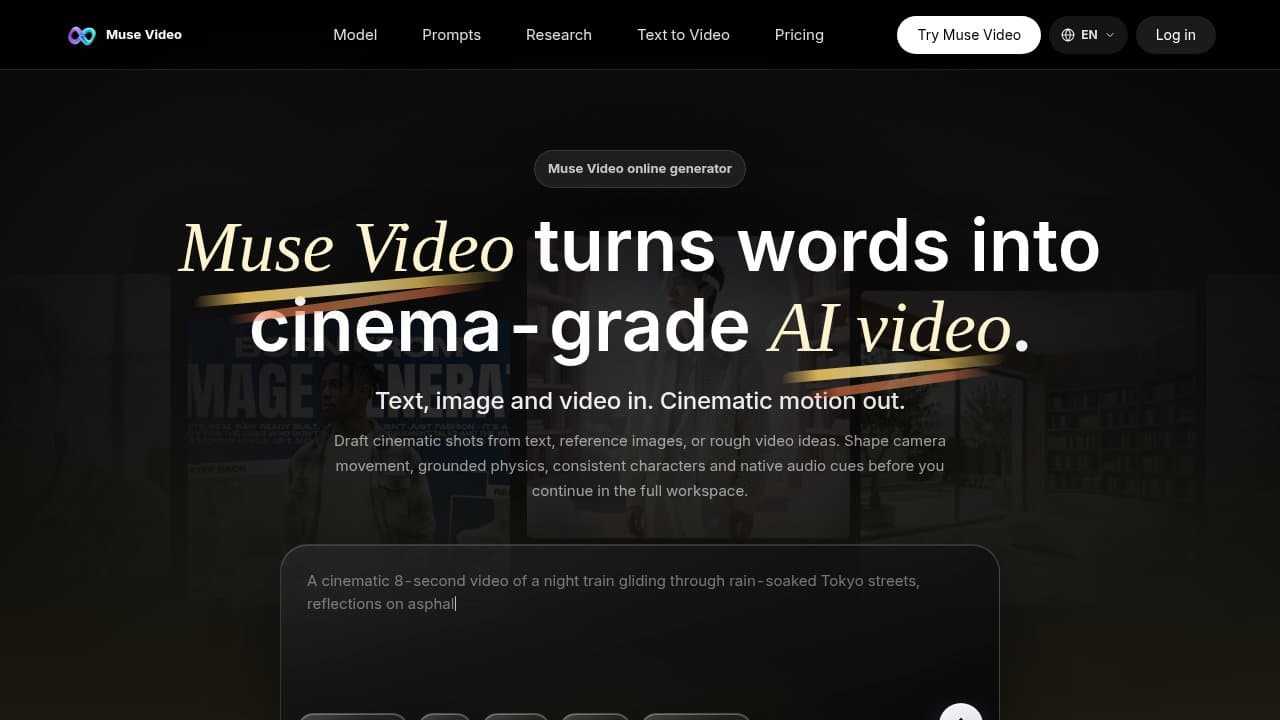 Muse Video - Product screenshot
