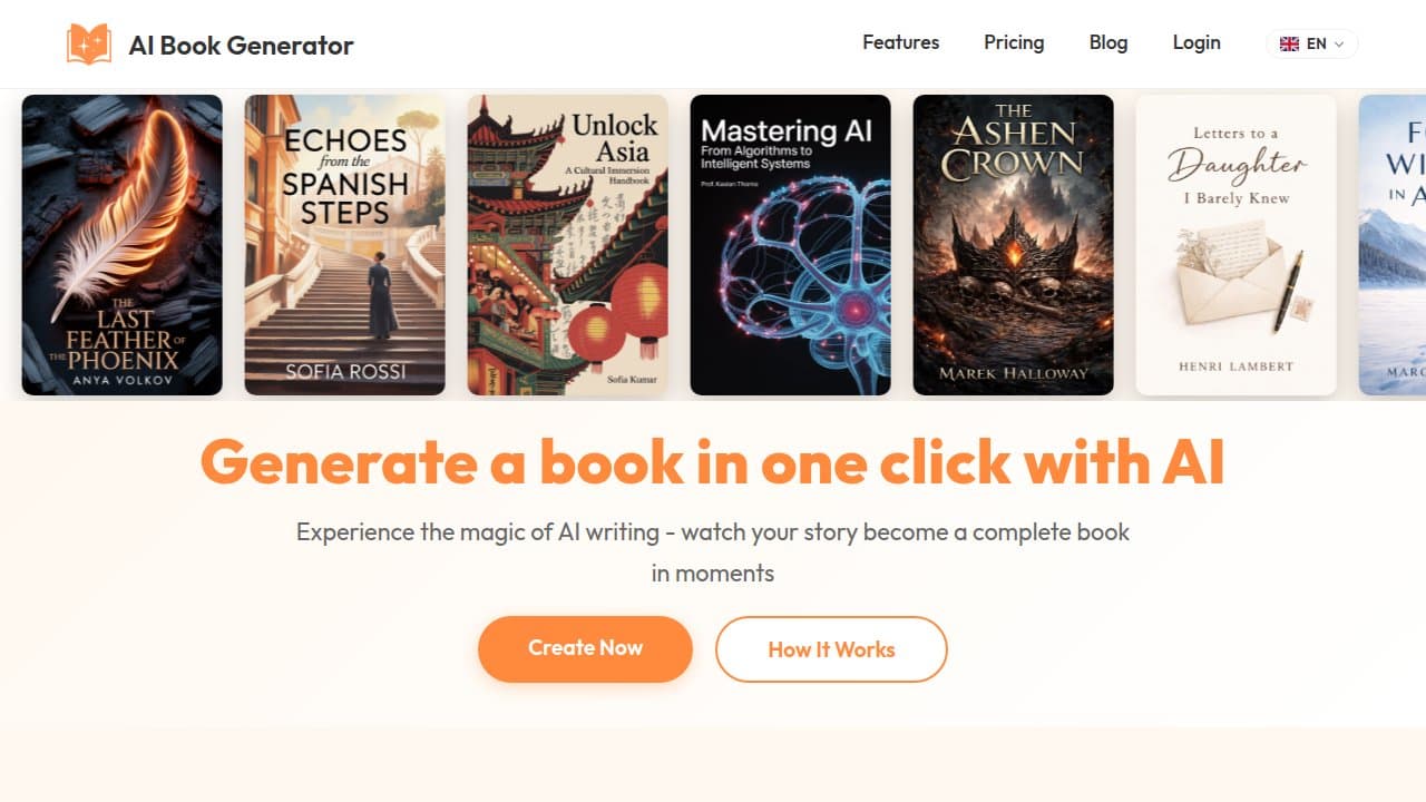 AI Book Generator - Product screenshot