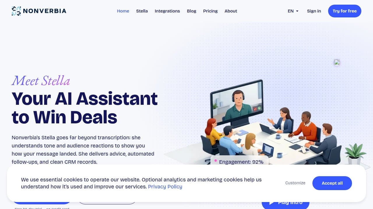 Nonverbia - Product screenshot