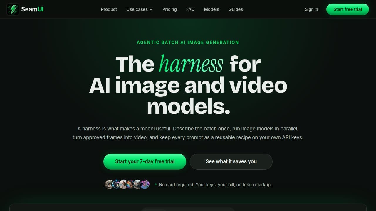 SeamUI - Product screenshot