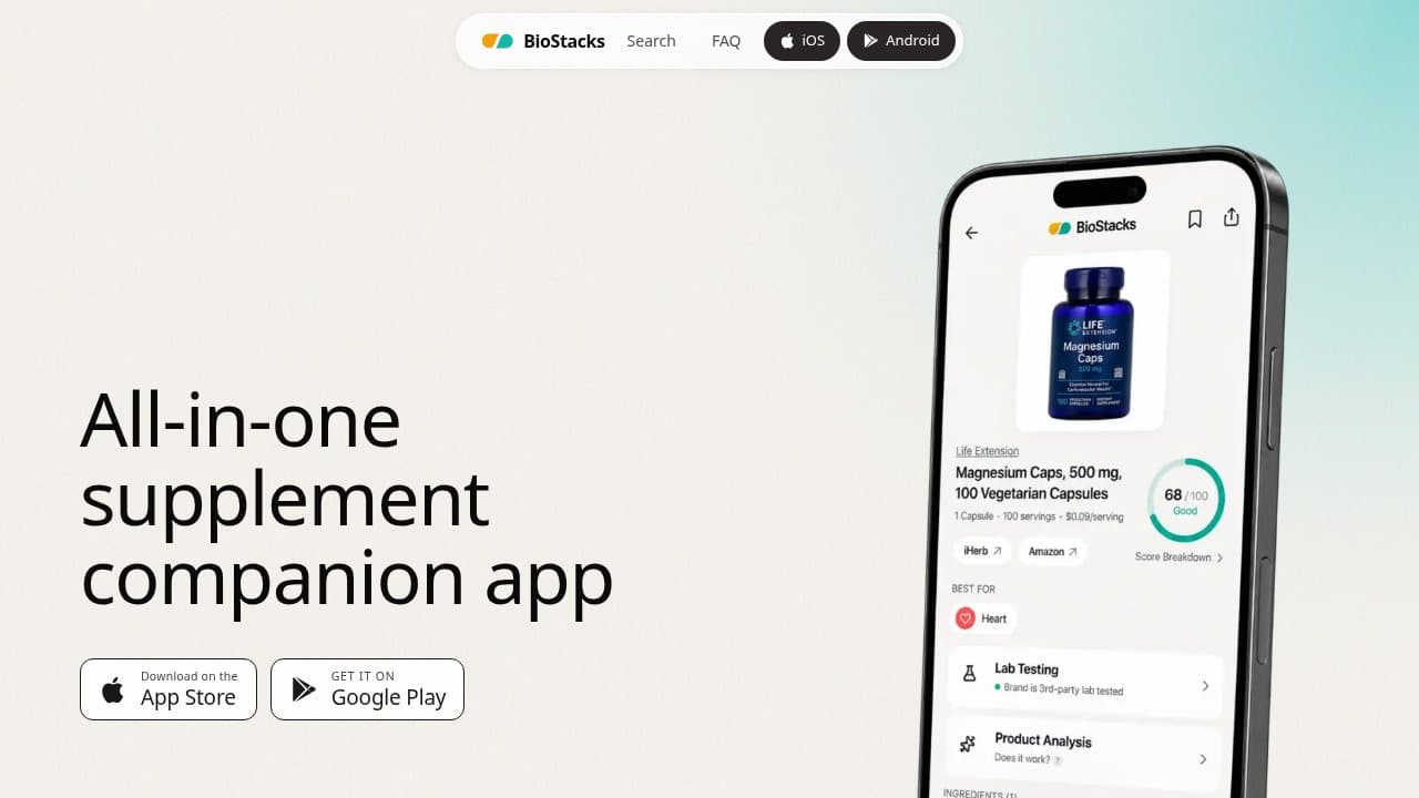 BioStacks - Product screenshot
