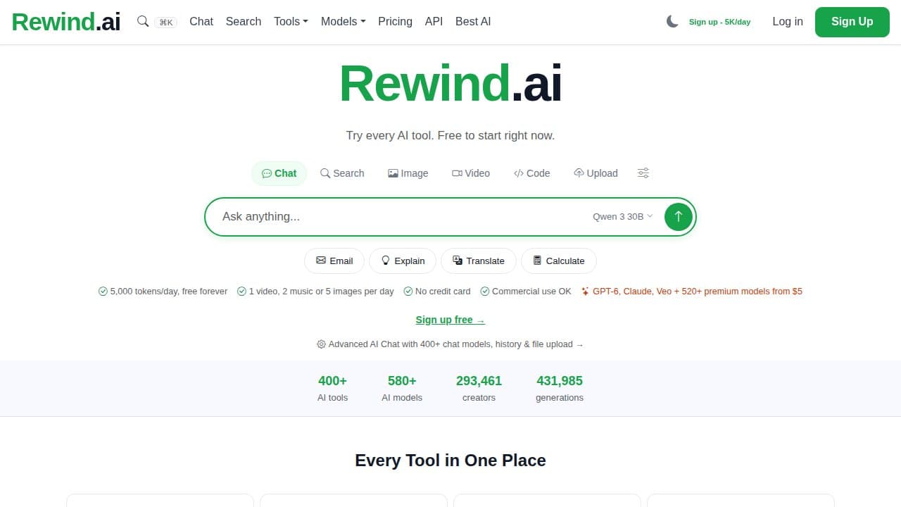 Rewind.ai - Product screenshot