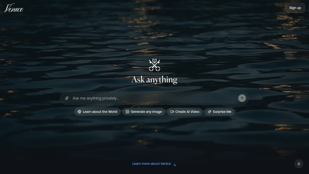 Venice AI - Product screenshot