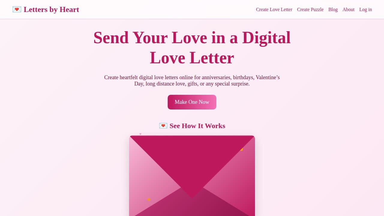 Letters by Heart - Product screenshot