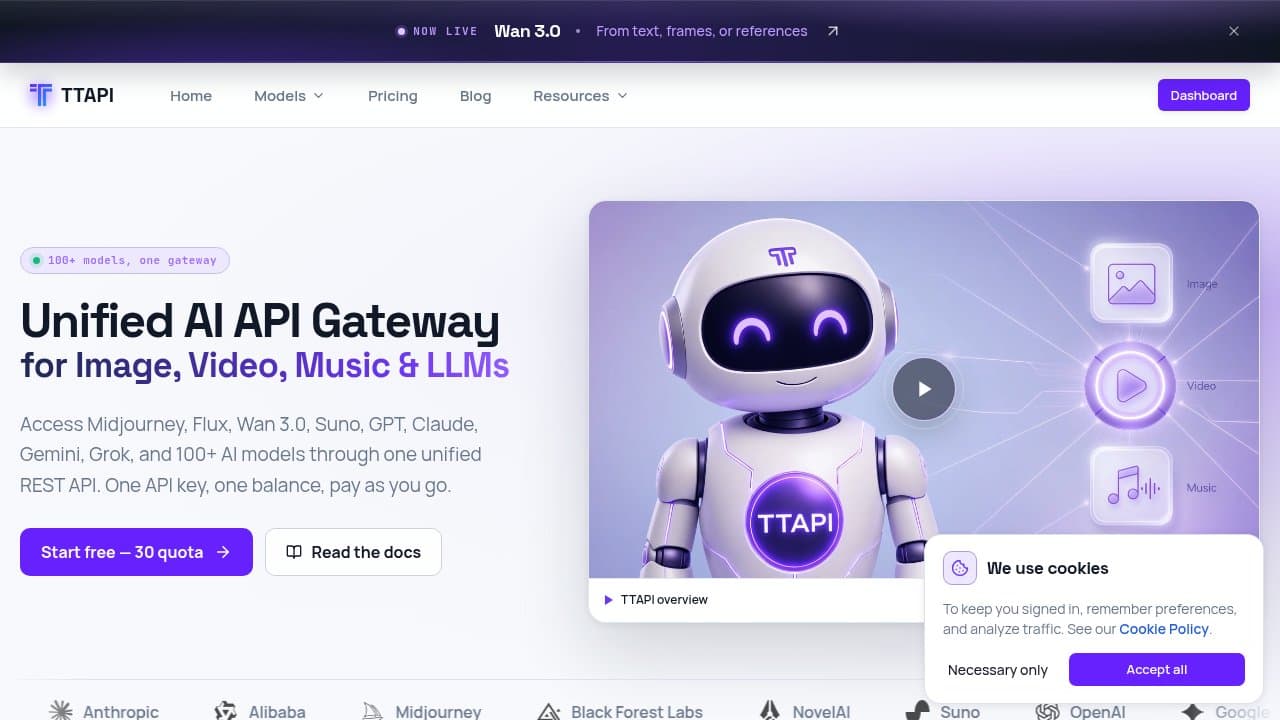 TTAPI - Product screenshot
