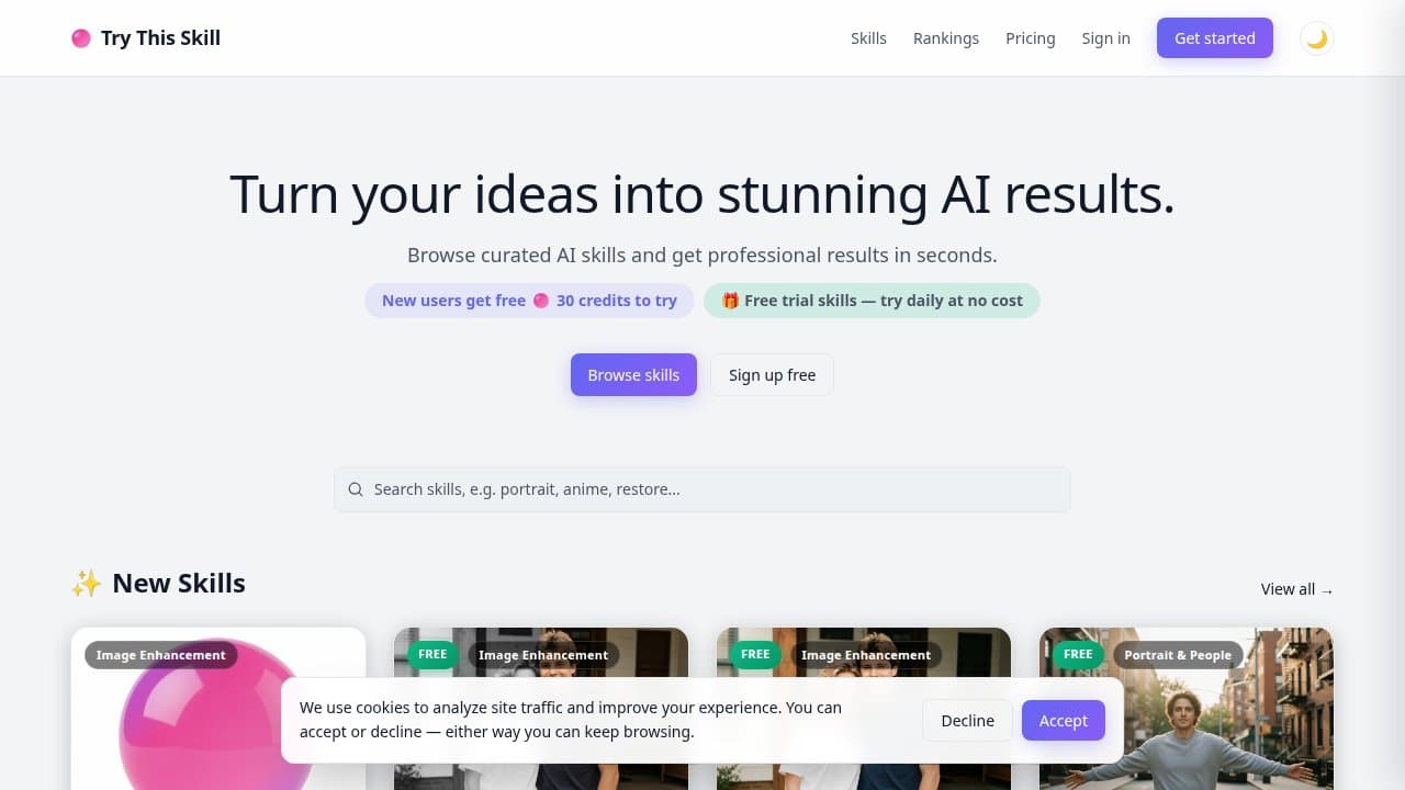 Try This Skill - Product screenshot