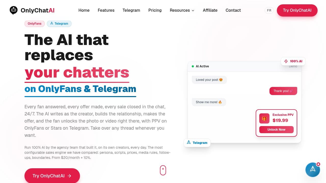 OnlyChatAI - Product screenshot