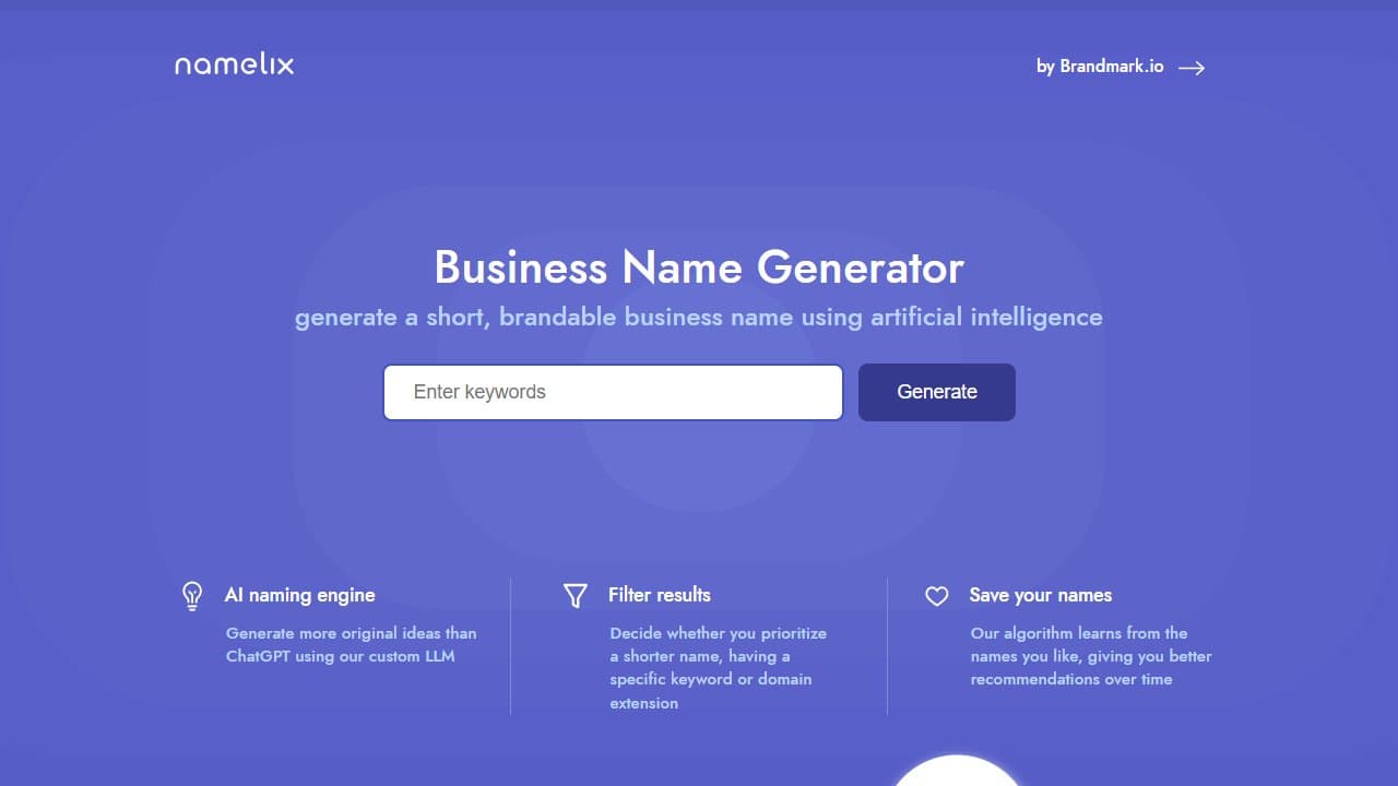 Namelix - Product screenshot