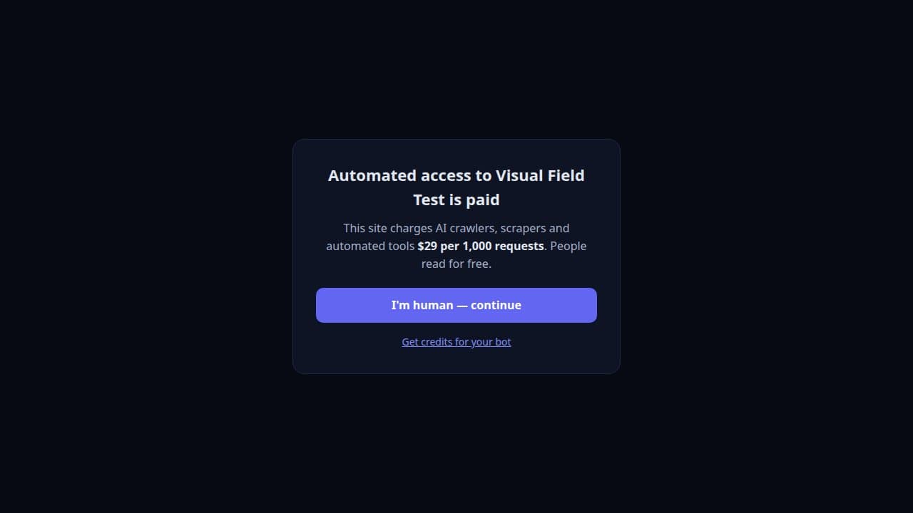 Visual Field Test - Product screenshot