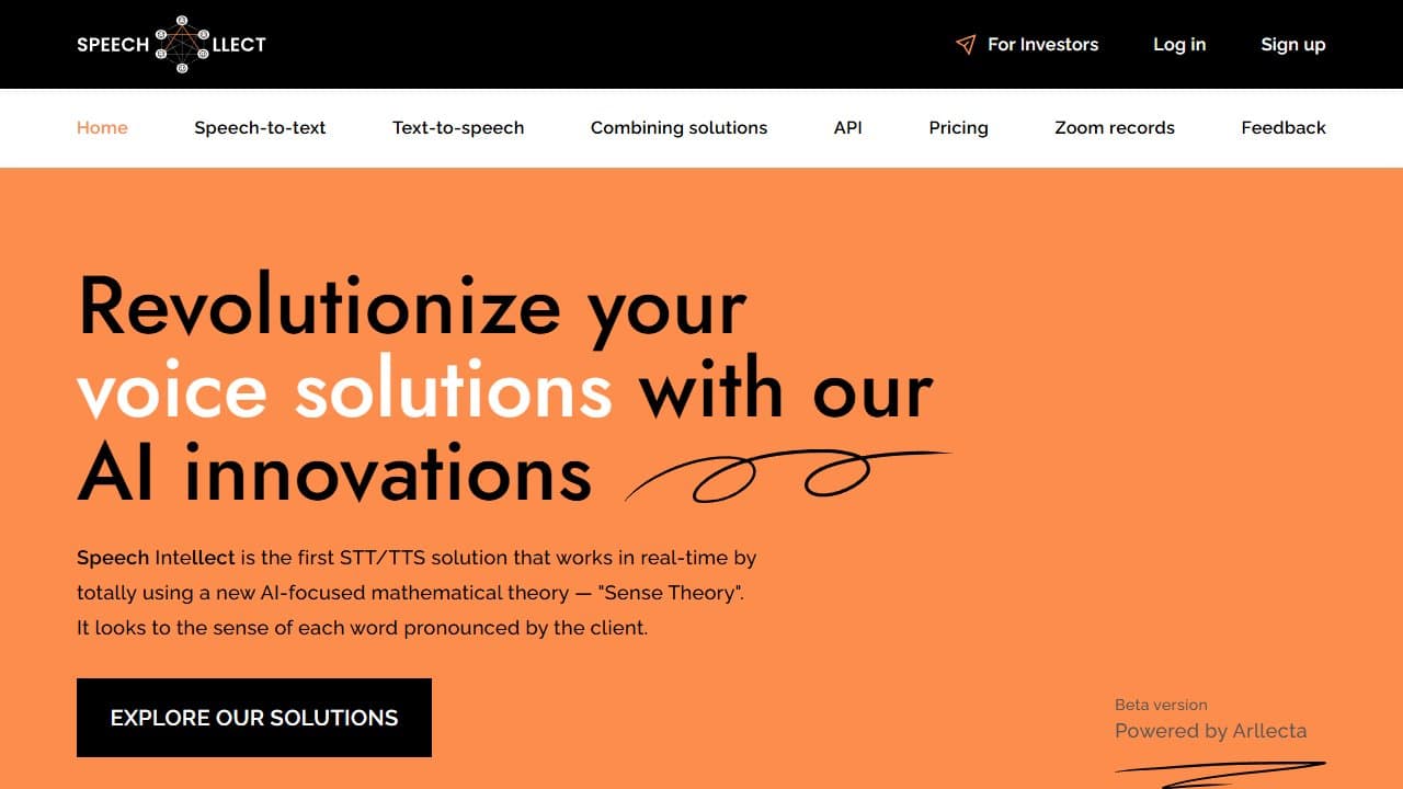 Speech Intellect - Product screenshot