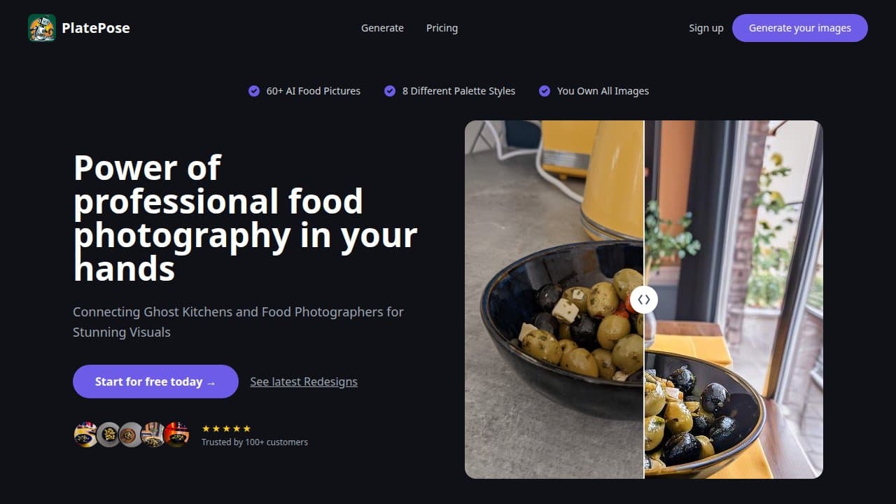 PlatePose - Product screenshot