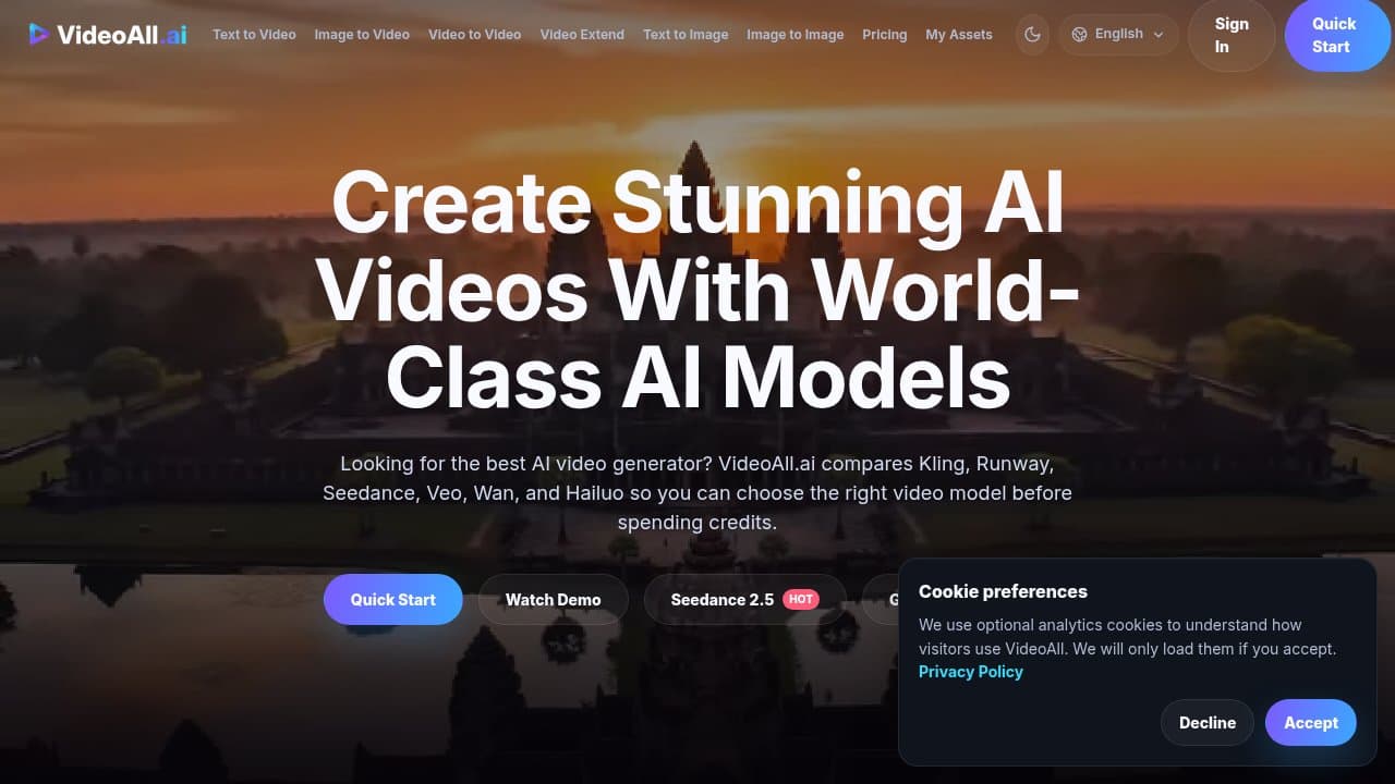 VideoAll.AI - Product screenshot