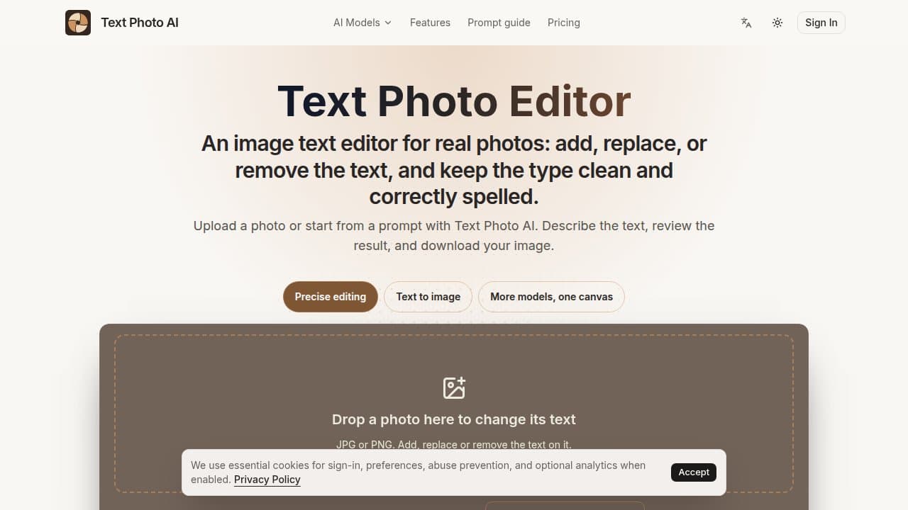 Text Photo AI - Product screenshot