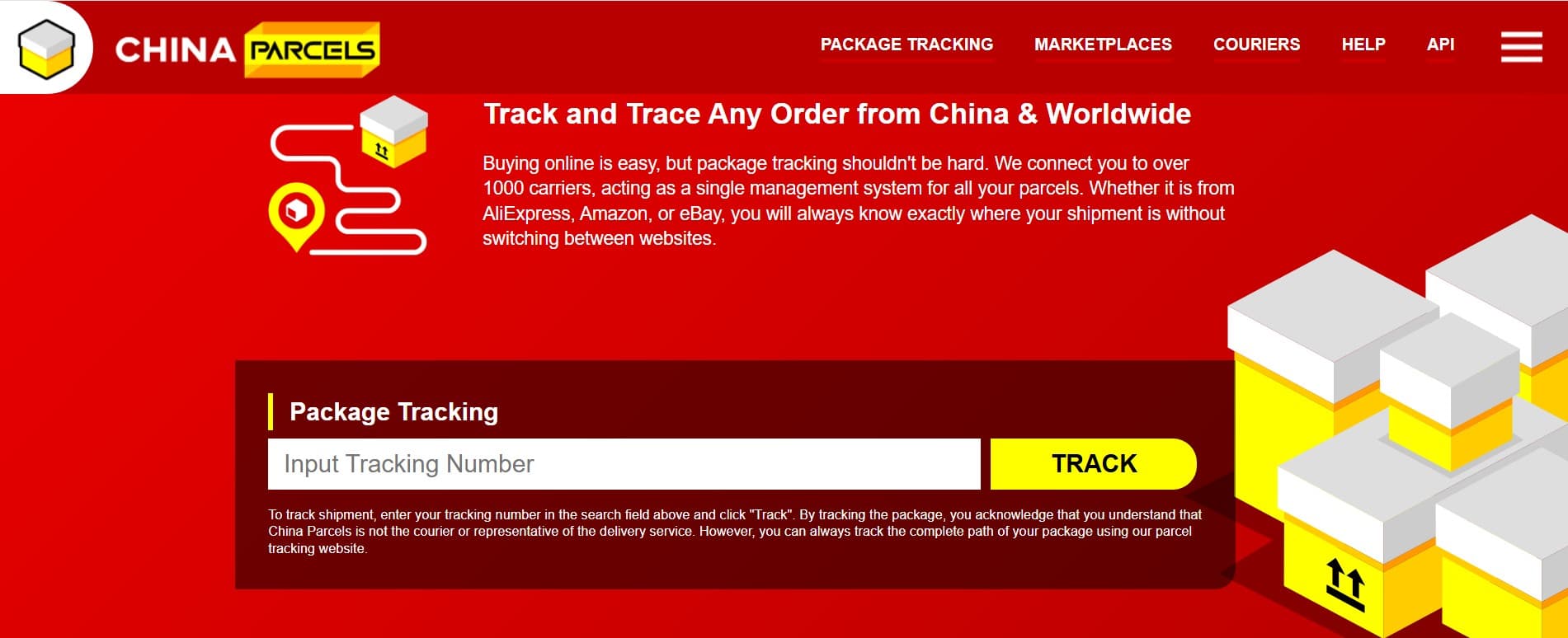 China Parcels - Product screenshot