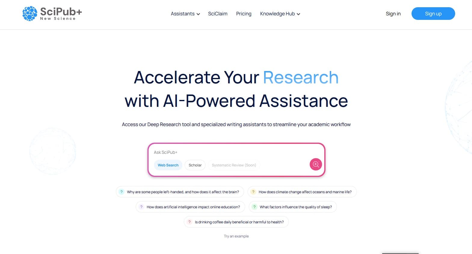 SciPub+ - Product screenshot