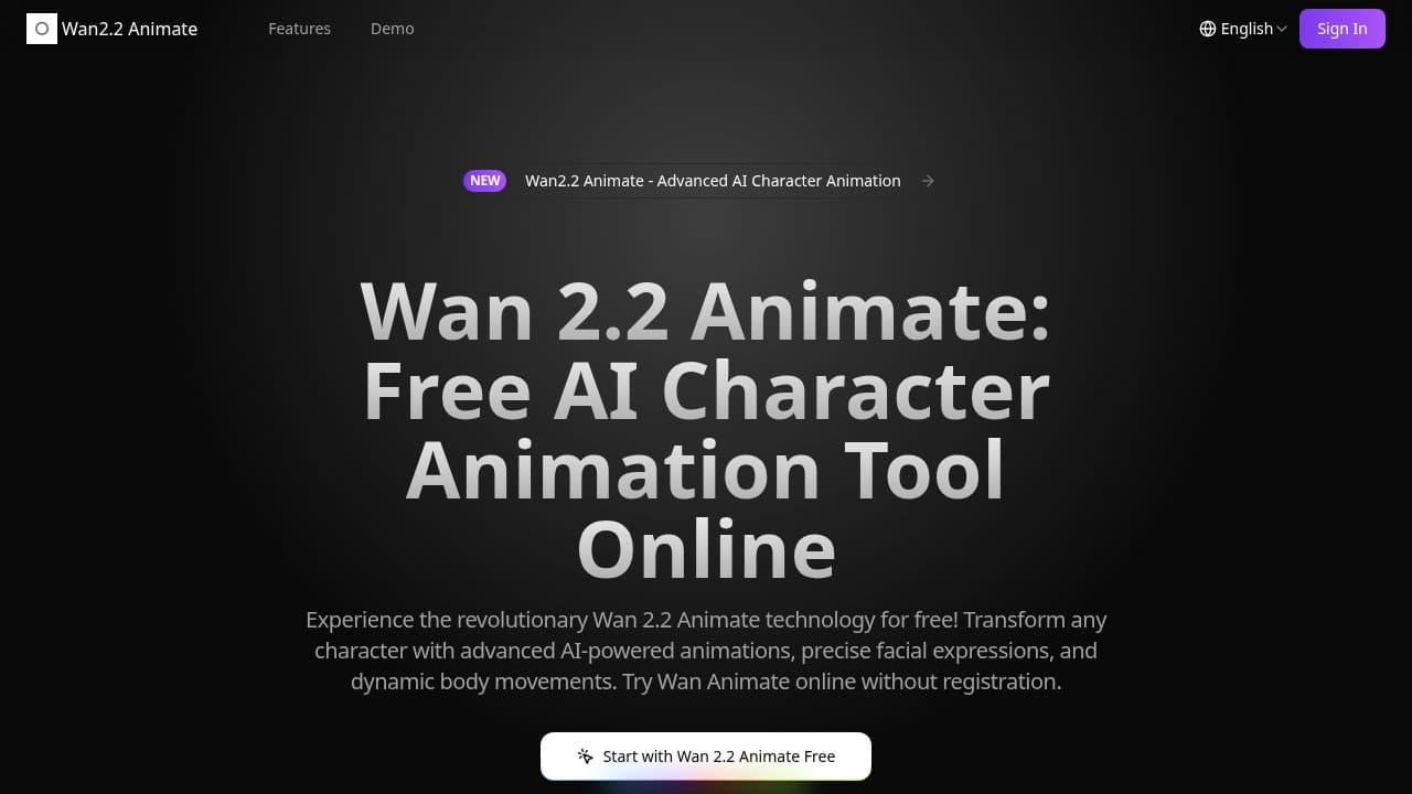 Wan2.2 Animate - Product screenshot