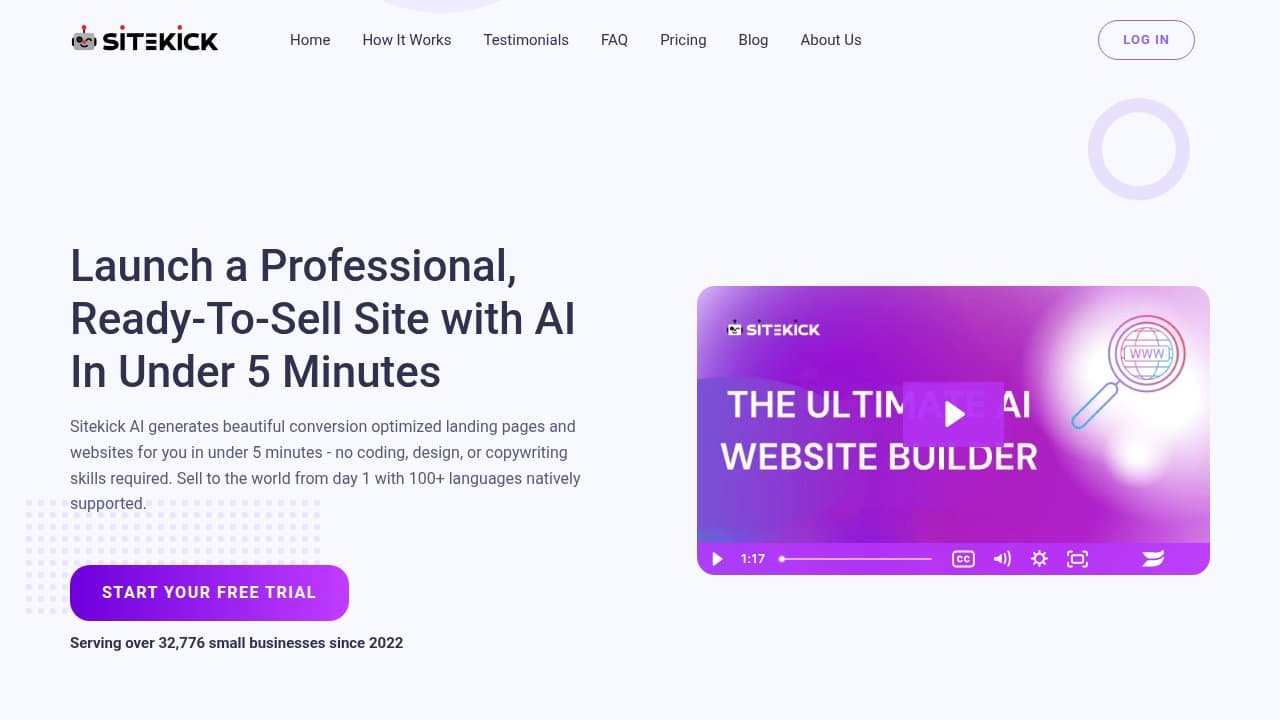 Sitekick AI - Product screenshot