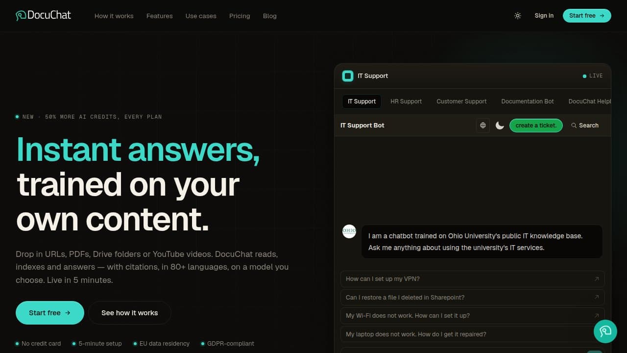 DocuChat - Product screenshot