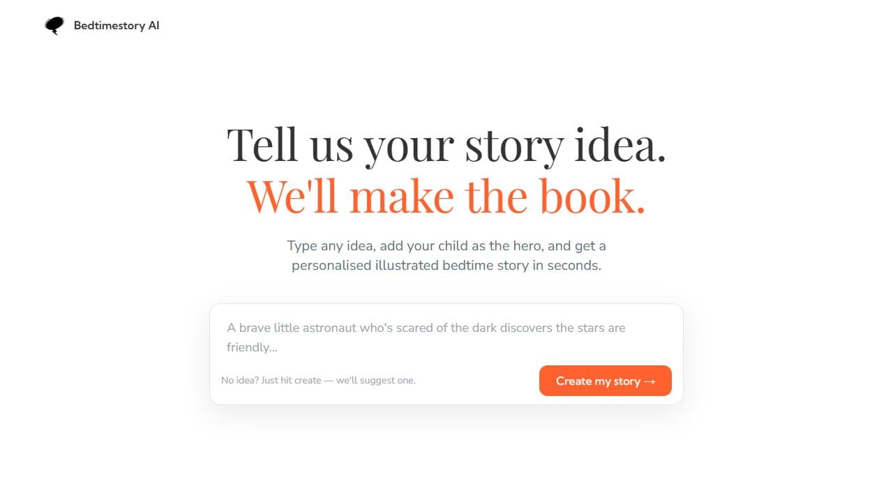 Bedtimestory AI - Product screenshot