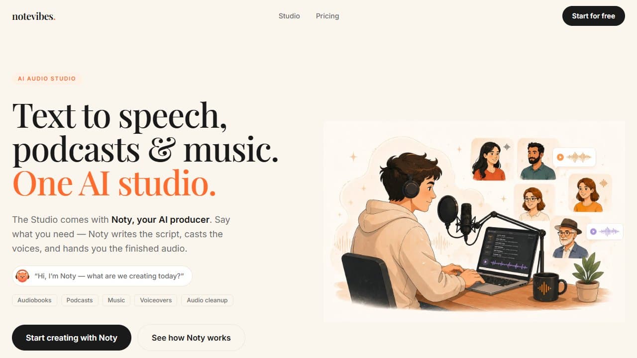 Notevibes - Product screenshot