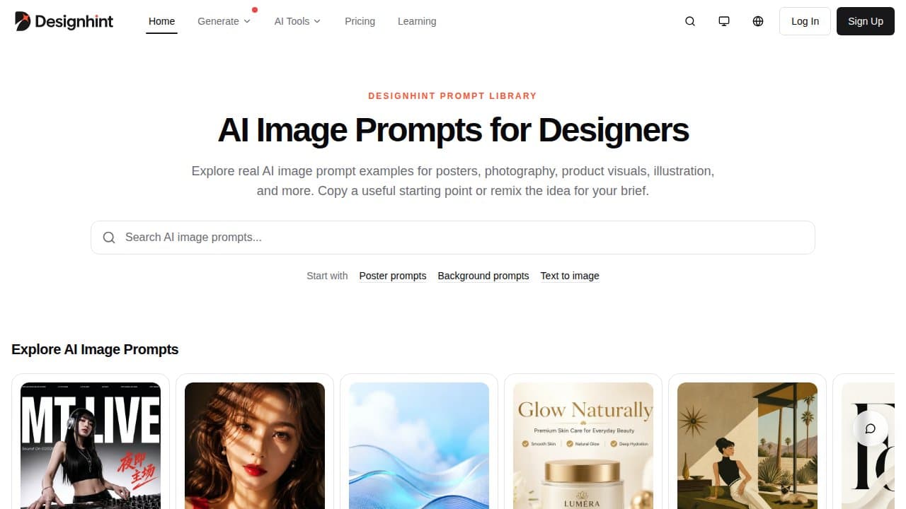 Designhint - Product screenshot