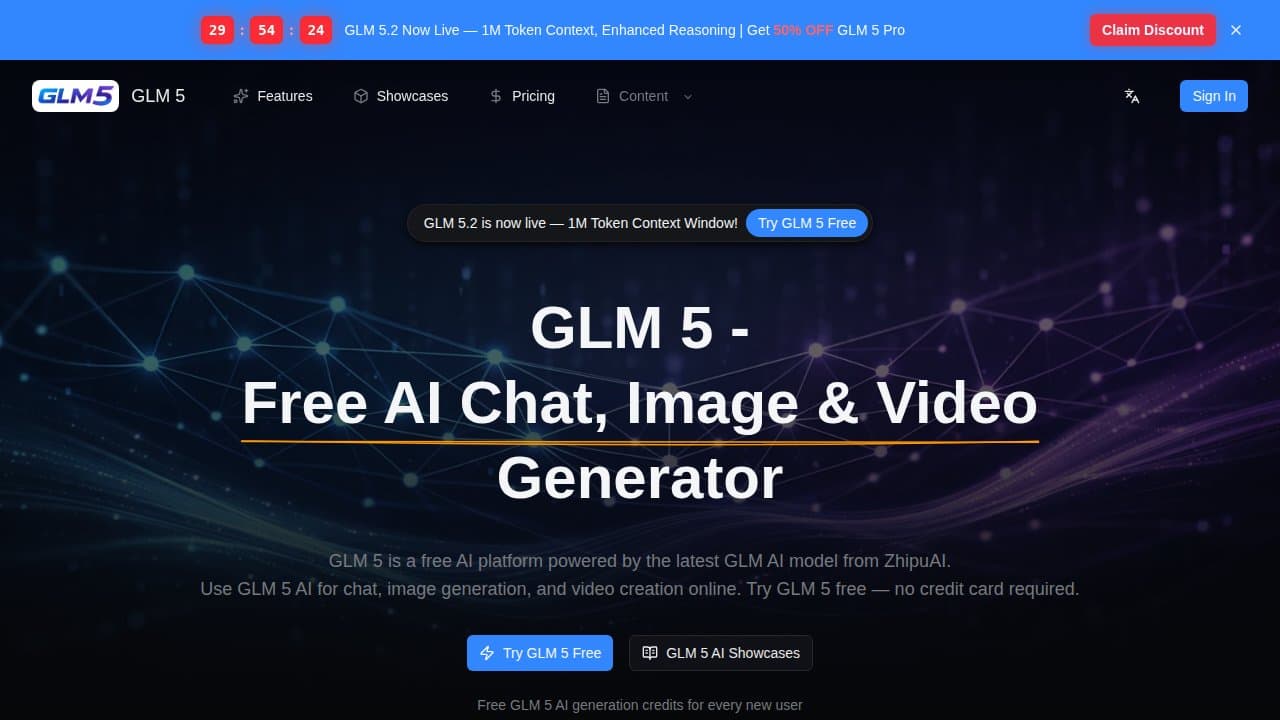 GLM 5 - Product screenshot