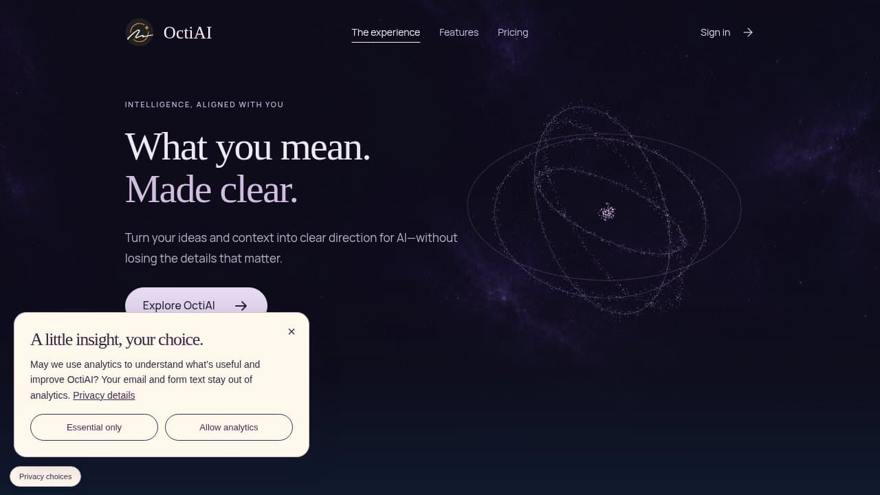 OctiAI - Product screenshot