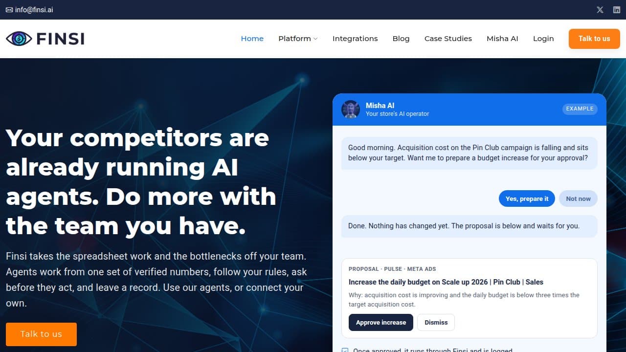 Finsi - Product screenshot