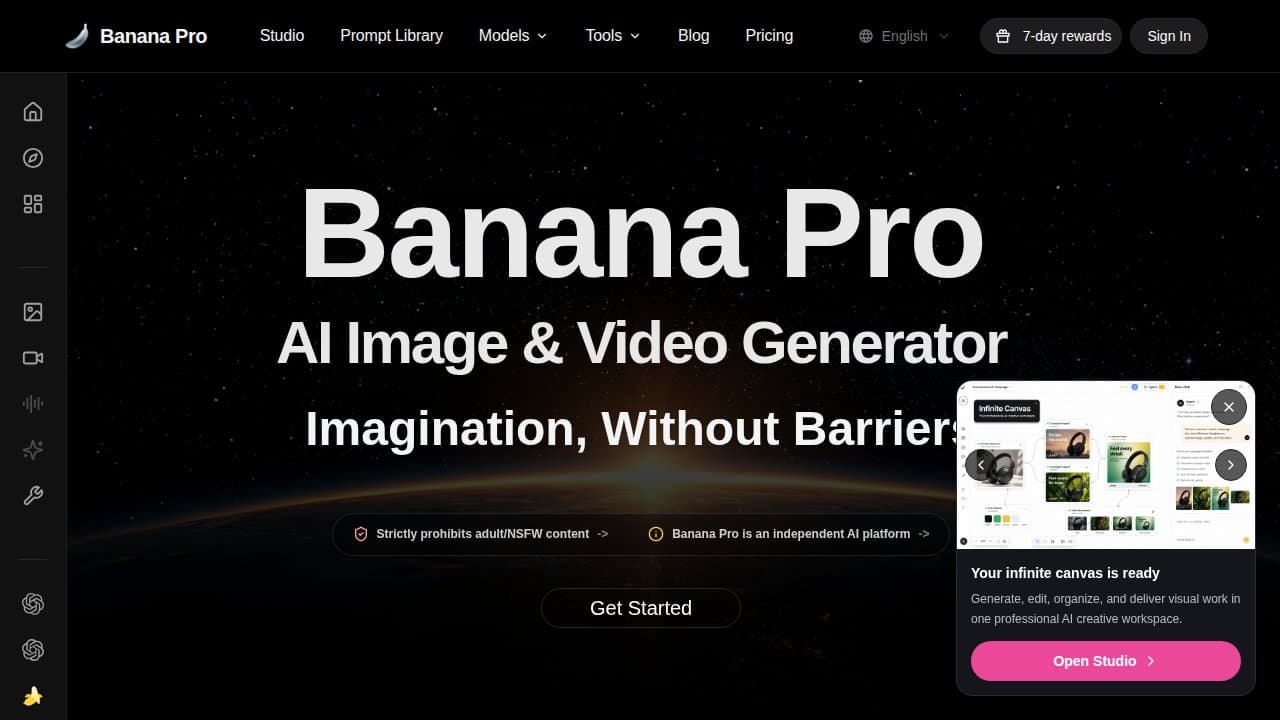 Banana Pro - Product screenshot