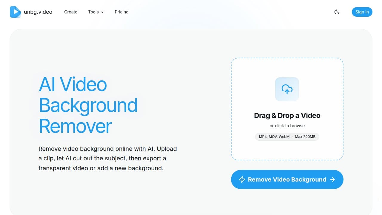 Video Background Remover - Product screenshot