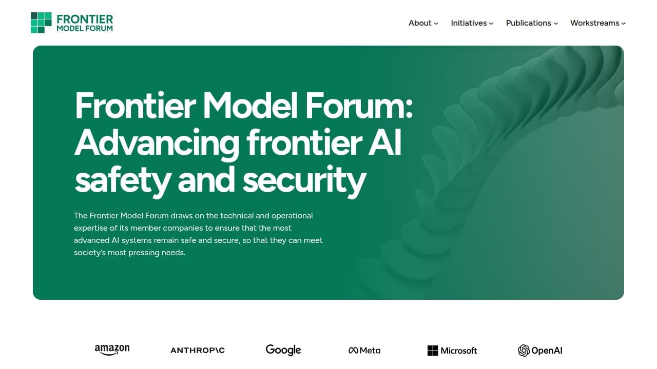 Frontier Model Forum - Product screenshot