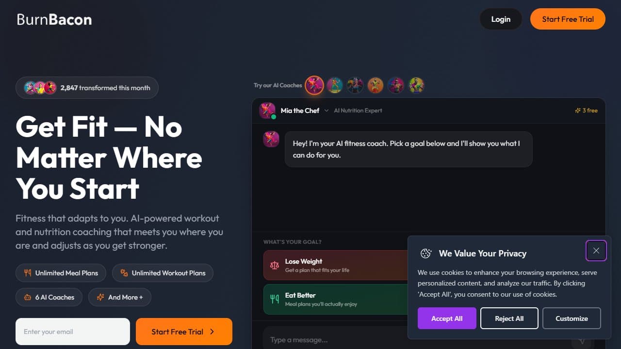 BurnBacon - Product screenshot
