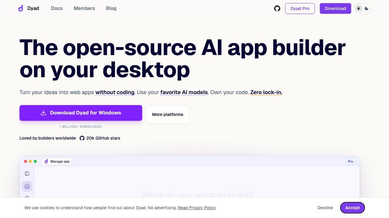 Dyad - Product screenshot