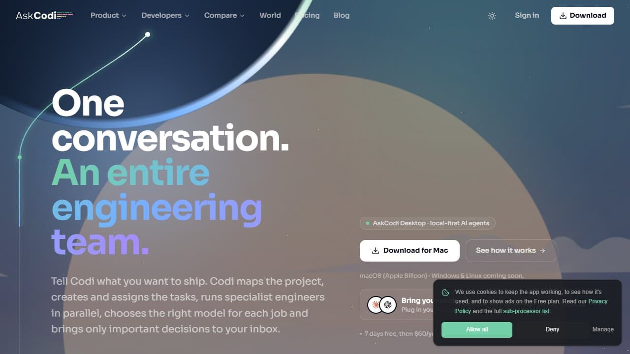 AskCodi - Product screenshot