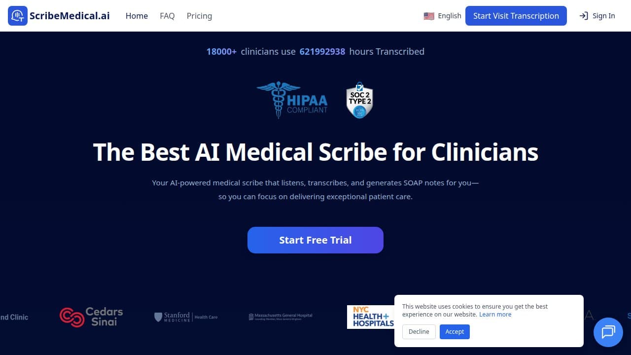 ScribeMedical.ai - Product screenshot