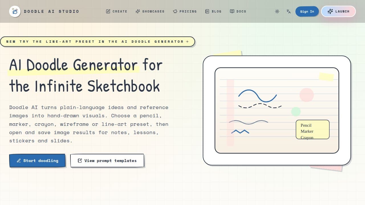 Doodle AI - Product screenshot