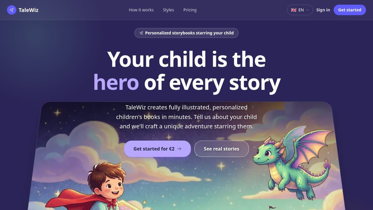 TaleWiz - Product screenshot