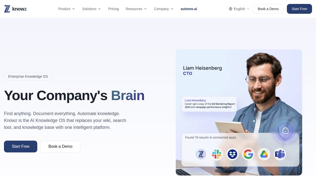 Knowz - Product screenshot